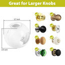 Child Proof Door Knob Covers 6 Pack Door Knob Safety Cover for Kids to Keep Kids from Opening Doors Baby Proof Door Knob Covers 2.7 Inch Large Diameter Child Safety Door Knob Cover Fit More Round Knob by TinyTreasures Baby Boutique
