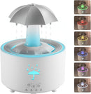 Aesthetic 2-in-1 Humidifier Oil Diffuser with 360° Rotating Raindrop & 7 LED Mood Lights,Ultrasonic Quiet Cool Mist Humidifier for up to 24 Hrs,Ideal Holiday Gifts for Home by TinyTreasures Baby Boutique