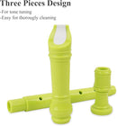 Recorder Instrument for Beginner Adults,8-Hole Soprano Descant Recorder Music Flute with with Cleaning Rod & Leather Case For Home Entertainment(2-Green Rose) by TinyTreasures Baby Boutique