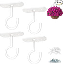 Ceiling Hooks for Hanging Plants Metal Plant Bracket Iron Wall Mount Lanterns Hangers for Hanging Bird Feeders, Lanterns, Wind Chimes, Planters, Outdoor Decoration Hooks by GreenHaven Gardens