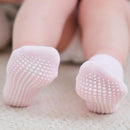 Zaples Baby Non Slip Grip Ankle Socks with Non Skid Soles for Infants Toddlers Kids Boys Girls by TinyTreasures Baby Boutique