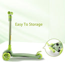 3 Wheel Scooter for Kids Ages 6-12,Kids Scooter with Light Up Wheels, Sturdy Deck Design, and 4 Height Adjustable Suitable for Kid Ages 3-12 by TinyTreasures Baby Boutique