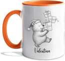 Cute Bear Animal Coffee Cup, Personalized Bear Lover Accent Mug Gift For Men Women Birthday Christmas, Customized Name Animal Coffee Mug Gift For Daughter Son Kids Child, Bears White Teacup 11 15 Oz by TinyTreasures Baby Boutique
