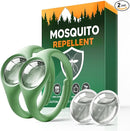 Mosquito Repellent, Plant-Powered Mosquito Repellent, Safe & Effective Mosquito Repellant Outdoor, Mosquitoes Repellent for Travel Hiking Camping-2 Packs & 4 Oil Reservoirs by TinyTreasures Baby Boutique