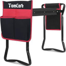 TomCare Garden Kneeler Seat Garden Bench Garden Stools Foldable Stool with Tool Bag Pouch EVA Foam Pad Outdoor Portable Kneeler Christmas Gardening Gifts for Women Men,Large 21.65"x10.62"x18.89",Black by GreenHaven Gardens
