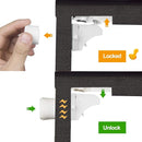 Vmaisi Adhesive Magnetic Locks for Cabinets & Drawers (24 Pack and 4 Keys + Cradle) by TinyTreasures Baby Boutique