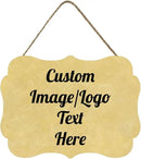 Personalized Wooden Welcome Sign Front Door Decor - Customized Image/Text Hanging Sign for Home Office - Farmhouse Decorations 11.2 * 8 Inch by CozyNest Decor