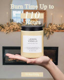 M&SENSE Candles Lemon Vanilla Scented, 19.4oz 110 Hours Long Lasting for Home 2 Wick Natural Soy Wax Non Toxic Candles in Glass Jar, Stress Relief Gifts for Women and Men by CozyNest Decor