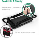 TomCare Garden Kneeler Seat Garden Bench Garden Stools Foldable Stool with Tool Bag Pouch EVA Foam Pad Outdoor Portable Kneeler Christmas Gardening Gifts for Women Men,Large 21.65"x10.62"x18.89",Black by GreenHaven Gardens