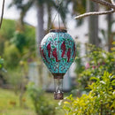 DREAMSOUL Cardinal Large Solar Hot Air Balloon Lantern with Flame, Glass Hanging Solar Lanterns Outdoor Waterproof for Garden Yard Patio Decor by GreenHaven Gardens