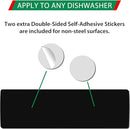 KitchenTour Clean Dirty Dishwasher Magnet - Upgrade Super Strong Magnet Version - Easy to Read Non-Scratch Magnetic Indicator Sign with Clear, Bold & Colored Text - Black by TinyTreasures Baby Boutique