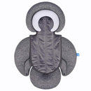COOLBEBE New 2-in-1 Babybody Cushion for Baby Newborn Infants - Extra Soft Stroller Cushion Pads Car Seat Insert, Perfect for Carseats, Strollers, Swings, Grey by TinyTreasures Baby Boutique