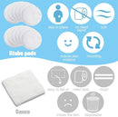 Tondiamo 28 Packs Soft g Tube Pads Holder Abdominal Feeding g Tube Button Cotton Pads Covers for Nursing Care(White) by TinyTreasures Baby Boutique