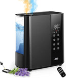 JRD Smart Humidifiers for Bedroom, 5L Warm & Cool Mist Ultrasonic Air Humidifier for Large Room Home Indoor, 50Hrs Quiet Runtime for Baby, Plants, Remote Control, Auto Humidity Sensor, 12H Timer by TinyTreasures Baby Boutique