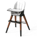 8 in 1 Highchair, Convertible Wooden Baby High Chair with Tray, Adjustable High Chair for Babies and Toddlers, Easy to Clean, Grow with Family|Booster|Learning Table|High Stool by TinyTreasures Baby Boutique