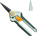 PrunePro Garden Scissors Pruning Shears Sharp Stainless Steel Non-Stick Teflon Coating Blade for Precise Cuts Garden Snip Bonsai Clippers for Plants Rose Flower by GreenHaven Gardens