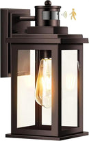 VIANIS Exterior Lights for House with Motion Sensor, Brown Dusk to Dawn Outside Lights for House, Oil Rubbed Bronze Exterior Lighting Fixtures for Garden, Garage, Doorway,Aluminum,Hardwired, Non-solar by GreenHaven Gardens