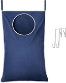 Lifewit Over Door Laundry Hamper, Large Collapsible Hanging Laundry Hamper, Hanging Laundry Basket Bag for Bathroom Bedroom Dirty Clothes Storage Organizer, Dark Blue by CozyNest Decor