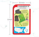 Imagimake Mapology USA Flash Cards | Learn United States Along with Flags and State Shapes | Ages 8-12 | Foam Jigsaw Puzzle, Fun Facts, Educational Toy for Kids | Gift for Christmas and Birthdays by TinyTreasures Baby Boutique