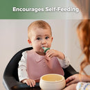 Haakaa Silicone Baby Spoons Self Feeding 6 Months – Baby Utensils with Anti-Choke Astronaut Handle, Easy-Grip, Gum-Friendly, Durable & Safe – Baby Spoons for BLW & First Stage Feeding by TinyTreasures Baby Boutique