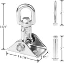 Heavy Duty Swing Hangers for Wooden Sets 2000 LB Capacity Hammock Hanger 360 Swivel Stainless Steel Swing Hardware Accessories 2 Packs for Porch Playground Yoga Heavy Bag by TinyTreasures Baby Boutique