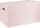 Amazon Basics Kids Toy Box, Wooden Organizer Storage Chest, Pink, 30" x 18" x 19" by CozyNest Decor