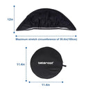 Beberoad Love 2-in-1 Car Seat Canopy - Universal Baby Car Seat Cover with Sunshade & Mesh Protection, 2-Way Zipper for Easy Access (Black) by TinyTreasures Baby Boutique