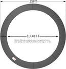 16FT/15FT/14FT/12FT/10FT Trampoline Safety Pad Replacement, Round Trampoline Spring Protection Cover, Fits 16FT/15FT/14FT/12FT/10FT Frames, Water-Resistant Trampoline Accessories by TinyTreasures Baby Boutique