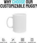 Personalized Coffee Mug – Custom Photo, Text, or Logo Ceramic Mug Tea Cup | Taza Personalizada with Picture or Message | Customized Gift Idea for Men & Women, Mom, Dad, Friends - White/Red | 15oz by TinyTreasures Baby Boutique