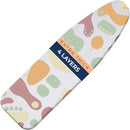 Ironing Board Cover and Pad Extra Thick Heavy Duty Padded 4 Layers Non Stick Scorch and Stain Resistant 15x54 and 3 Fasteners Elastic Edge with Bonus Protective Scorch Mesh Cloth by CozyNest Decor