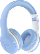 EarFun K2 Kids Bluetooth Headphones, Kids Headphones with Volume Limited, 40H Playtime, Built-in Mic, Stereo Sound, Foldable Over-Ear Headphone for School/Travel/iPad/Tablet, Sky Blue by TinyTreasures Baby Boutique