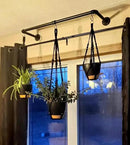 3 Pack Self Watering Hanging Planters Macrame Plant Hangers with Indoor Flower Pots, 3 Different Size Hanging Basket, Plant Hanger with Hooks for Garden Home Decor Black by GreenHaven Gardens