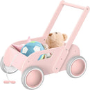 2025 HOMEKOL Wooden Baby Walker,Baby Push Walker, Adjustable Speed Baby Walker for Boys and Girls, Baby Activity Center, Gift for Birthday, Christmas and New Year Nature Pink by TinyTreasures Baby Boutique