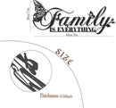 Family Signs Metal Wall Decor, Oppro Family Is Everything Word Sign with Butterfly for Home Decor, Black Art Plaque Letters for Living Room, Dining Room Bedroom Housewarming Mother's Day Father's Day Gift , 17”x6.3” by CozyNest Decor