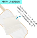 2 Pcs Organic Cotton Flannel for Castor Oil Pack Wrap, Reusable Castor Oil Compress for Liver Detox, Castor Oil Pads for Abdomen, Joints & Other Areas by TinyTreasures Baby Boutique