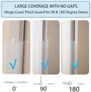 Door Pinch Guard Baby Proofing, Door Hinge Cover, Door Protector for Kids Finger Safety, Door Finger Pinch Guards Heavy Duty, Door jam Shield,JuneSisters by TinyTreasures Baby Boutique