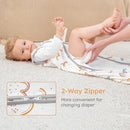 Yoofoss Baby Sleep Sack 6-12 Months Wearable Blanket for Babies 100% Organic Cotton 2-Way Zipper TOG 0.5 Toddler Sleeping Sack 3 Pack, Comfy Lightweight Sleep Sacks by TinyTreasures Baby Boutique