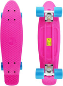 Skateboards Complete 22 Inch Mini Cruiser Retro Skateboard for Kids Boys Youths Beginners by TinyTreasures Baby Boutique