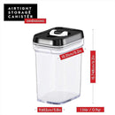 DWËLLZA KITCHEN Airtight Food Storage Containers with Lids – 6 Piece Set Air Tight Kitchen Storage Containers for Pantry Organization and Storage - Clear Plastic BPA-Free - Keeps Food Fresh & Dry by CozyNest Decor