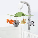 Baby Crib Mobile - Jungle Animal Mobile for Crib Nursery Musical Mobile Gender Neutral for Boys and Girls with 12 Lullabies Ceiling Mobile Presents for Newborn by TinyTreasures Baby Boutique