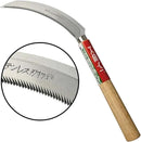 EYI Grass Sickle,Saw Tooth Sickle, Hand held Sickle Tool,Harvest Sickle with Wooden Handle, Light Serration, 6.6-Inch Stainless Steel Blade by GreenHaven Gardens