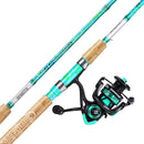 Sougayilang Fishing Rod and Reel Combo, 2-Piece 5-Foot 6-Inch Graphite & Fiberglass Rod, Durable and Strong, Quickset Anti-Reverse Fishing Reel (1Pack/2Pack) by TinyTreasures Baby Boutique