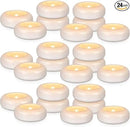 24 Pack 3”Floating Candles Water-Activated Flameless LED Candle, 120 Hour White Battery Operate Waterproof Tealights for Cylinder Vases, Centerpieces at Wedding, Party, Pool,Romantic. by CozyNest Decor