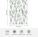HGOD DESIGNS Watercolor Eucalyptus Flannel Fleece Bed Blanket Throw Blanket Lightweight Cozy Plush Blanket for Bedroom Living Rooms Sofa Couch 50"x60" by CozyNest Decor
