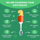 Kids Manual Toothbrush, Ultra-Soft Kids Toothbrush for Sensitive Teeth & Gums, Gentle Toddler & Children's Brush with 10000 Bristles Travel-Friendly Design for Ages 2-7 (Orange) by TinyTreasures Baby Boutique