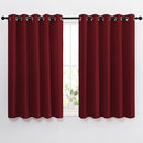 NICETOWN Blackout Draperies Curtain Panels - Thermal Insulated Solid Grommet Blackout Curtains/Panels/Drapes for Living Room(Burgundy Red, 1 Pair, 66 by 54-Inch) by TinyTreasures Baby Boutique