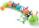 Baby Toys 0-6-12 Months,Musical Caterpillar Stuffed Animals Activity Infant Toys with Crinkle,Rattles,Mirror&Pull String,Muti-Sensory Toys Gifts for Newborn Tummy Time,Kelly Green|Leafy by TinyTreasures Baby Boutique