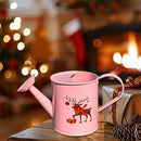 Metal Small Watering Can for Outdoor and Indoor Plants, Watering Can Decor, 500ML (Small Pink) by GreenHaven Gardens