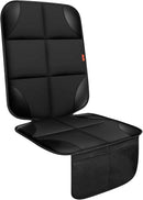 Car Seat Protector 1 Pack Car Seat Cushion Mat Thickest Padding,Waterproof 600D Fabric Car Seat Covers for Non-Slip Backing Mesh Pockets for Baby and Pet (Black, 1 Pack) by TinyTreasures Baby Boutique