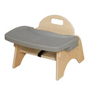 Montessori 5" H Wooden Baby Low Chair with Removable Tray & Safety Harness, Infant Chair with Modern Wood Design [ Fully Assembled] by TinyTreasures Baby Boutique